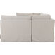 Fable Beige Slipcover Dining Banquette, U-Shape
